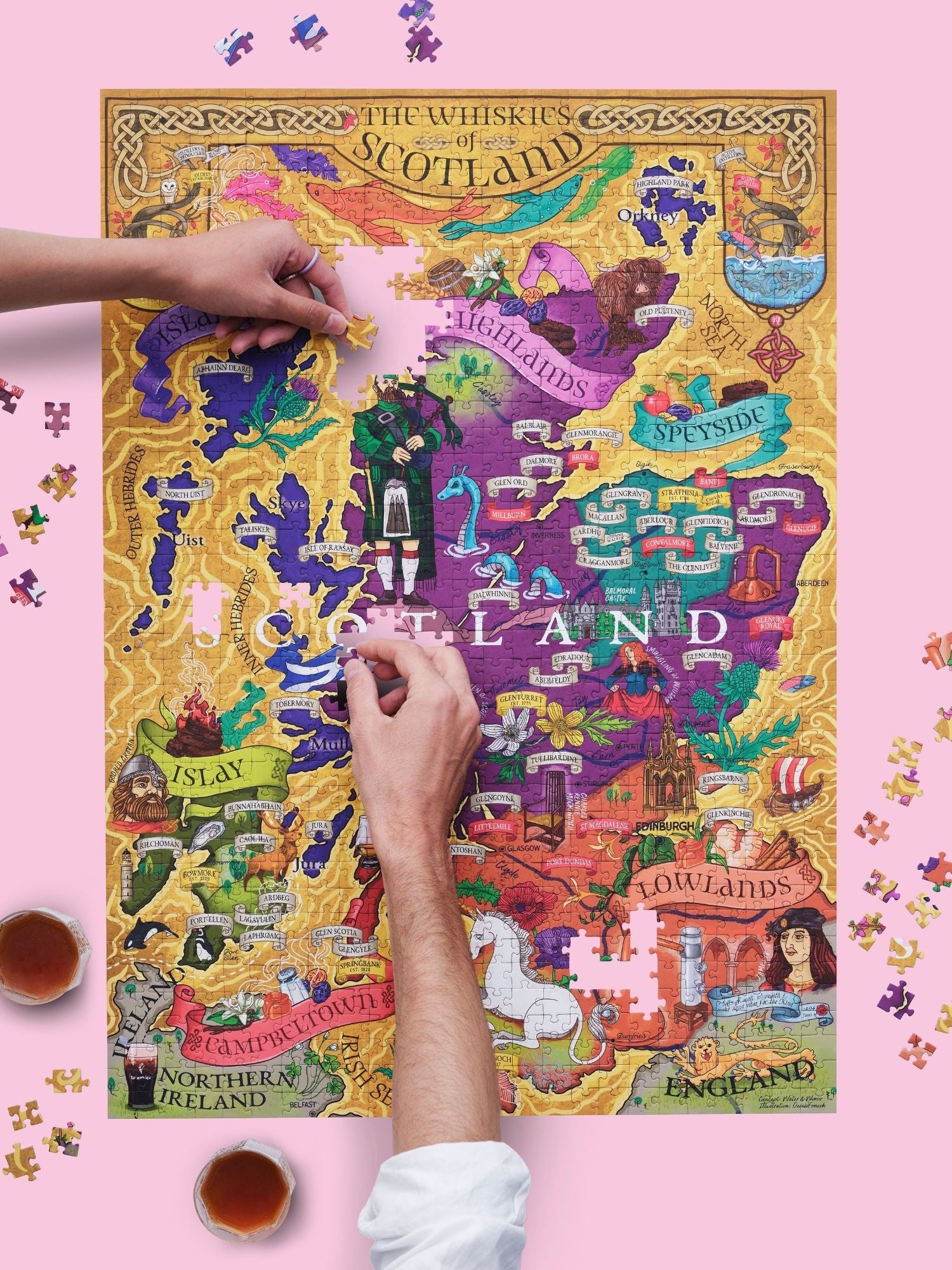 スコットランド　パズル　SCOTLAND 1000 WHISKY PUZZLE スコットランド パズル SCOTLAND 1000 WHISKY PUZZLE John Speed